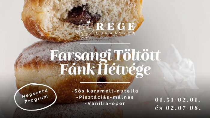 Farsangi Töltött Fánk Hétvége // Apátsági Rege Cukrászda